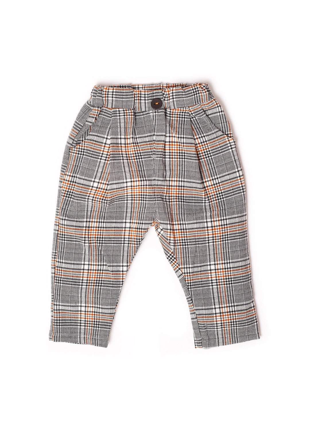 funky chocolate brown checked pants