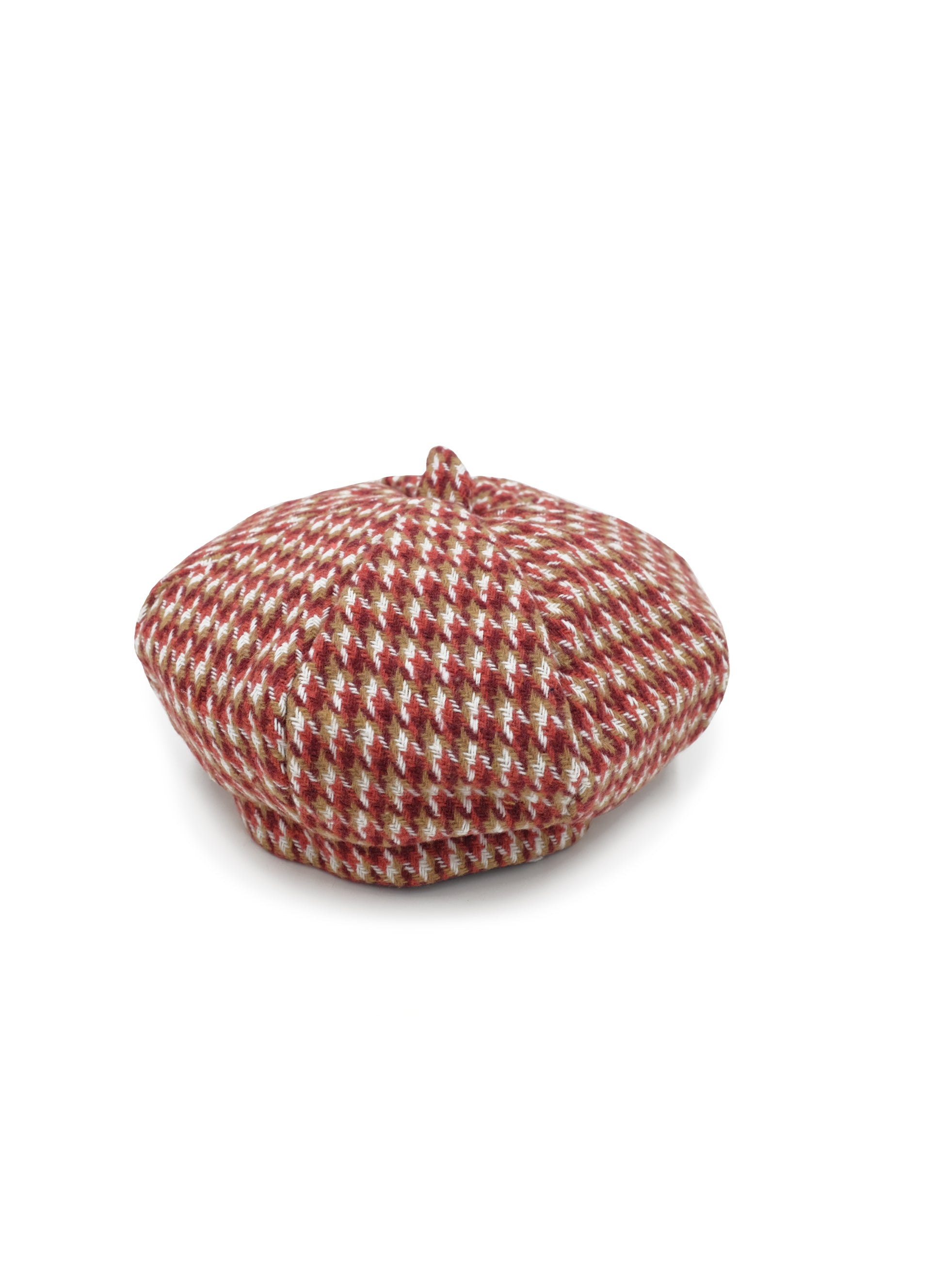 boysenberry chocolate woven beret