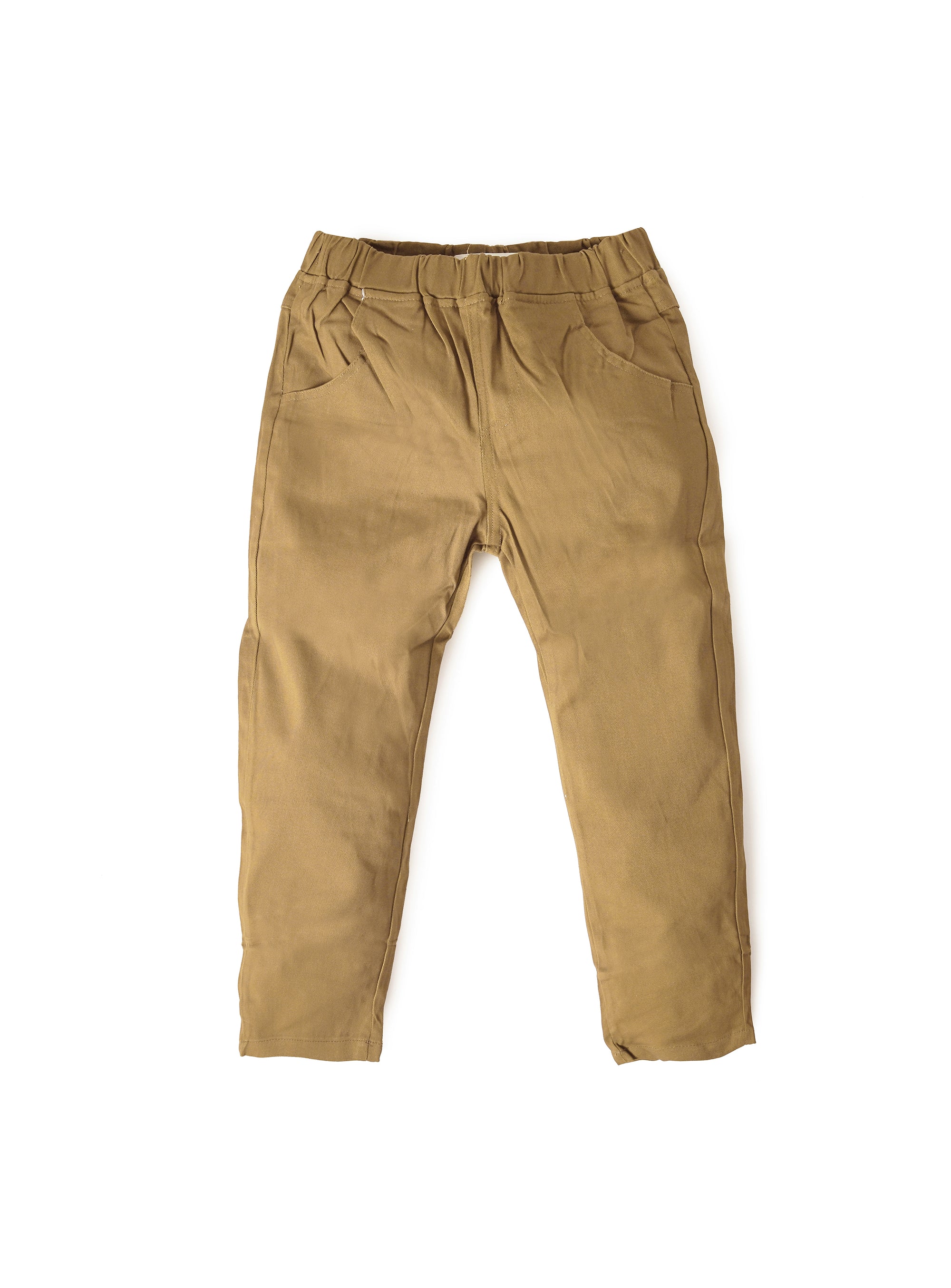 peanut brown chinos with stretchable waist
