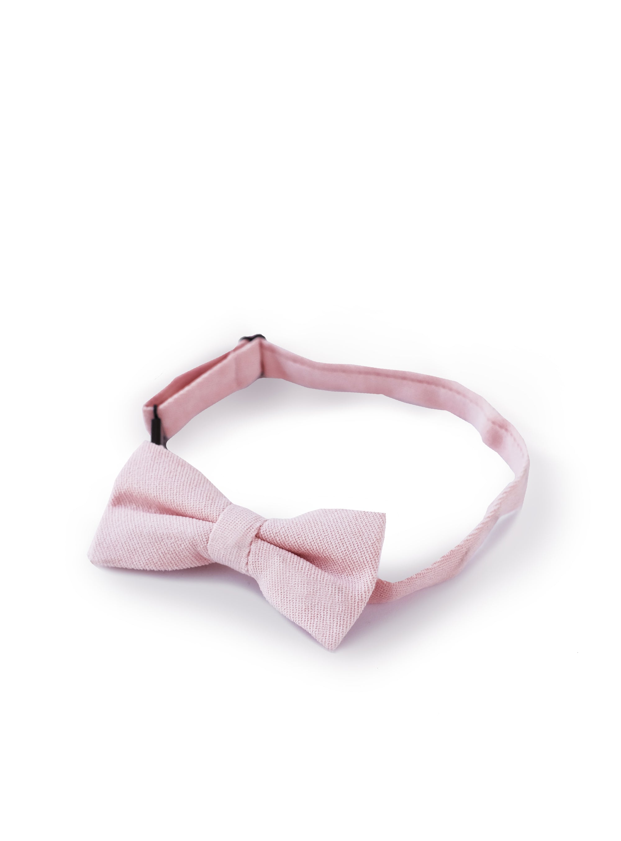 crepe pink cotton bowtie