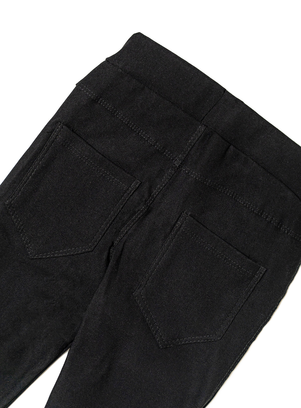 opaque black skinny pants