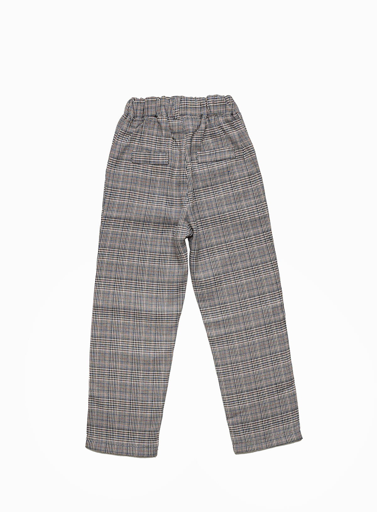 english checkered long pants