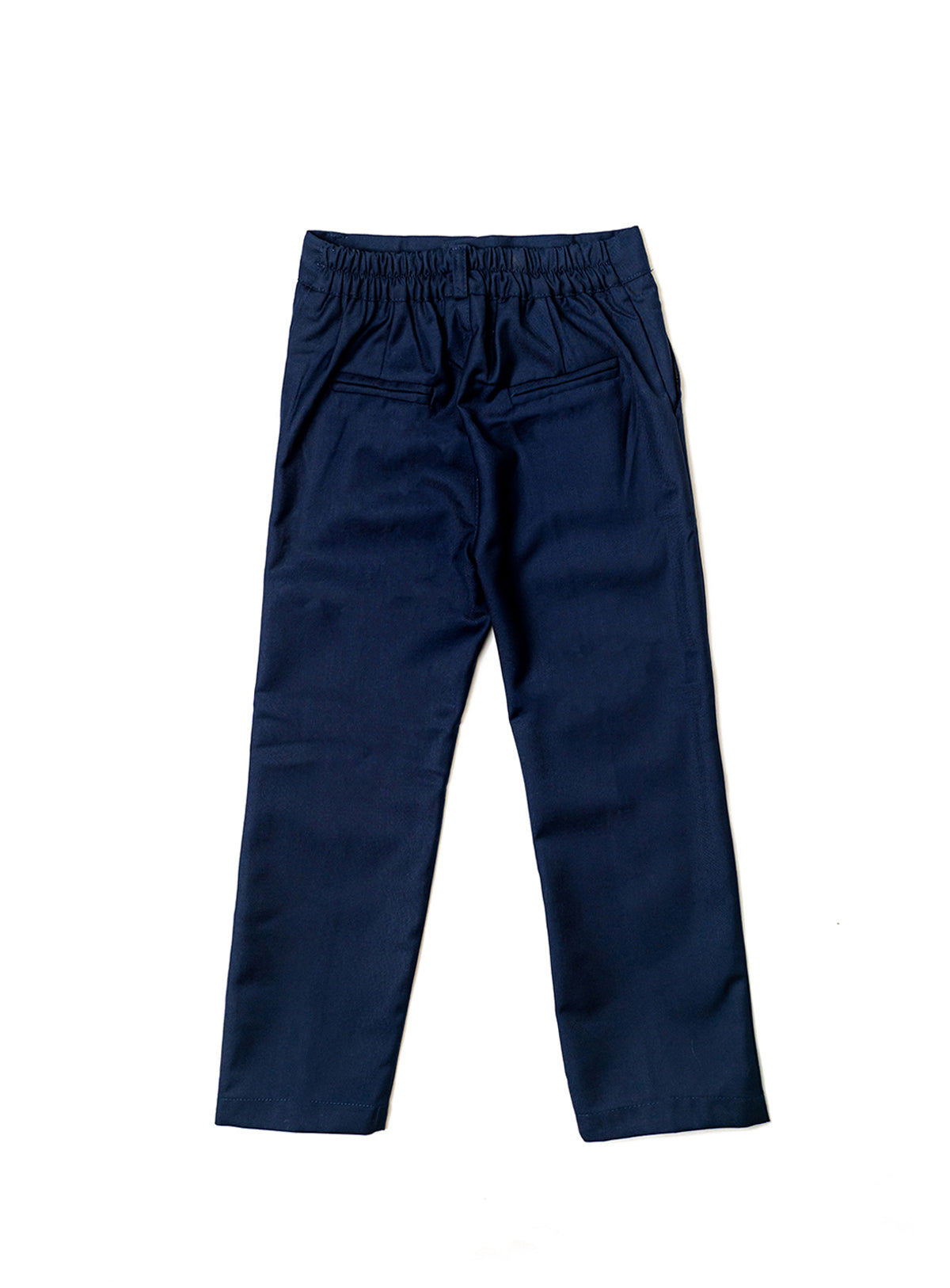 indigo blue straight cut pants