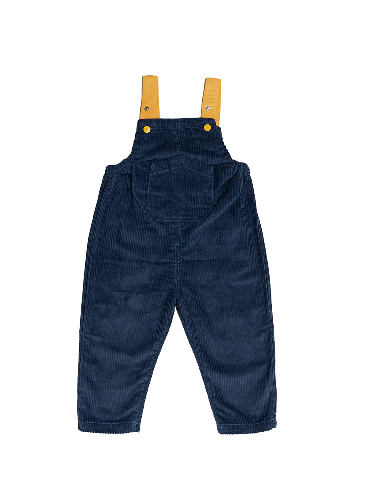 space blue corduroy overall