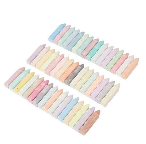 pastel colour sidewalk chalk