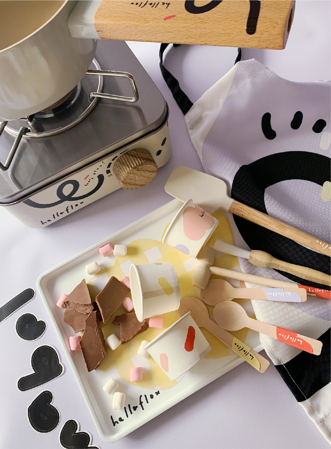 helloflox chocolate painting kit - complete set