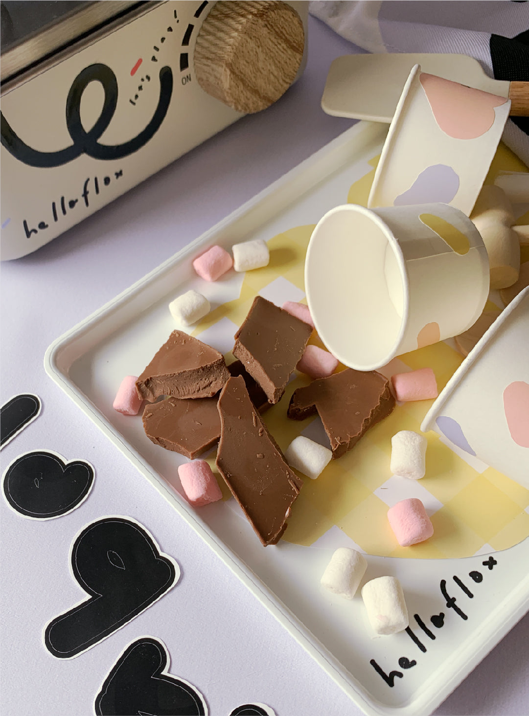 helloflox chocolate painting kit - complete set