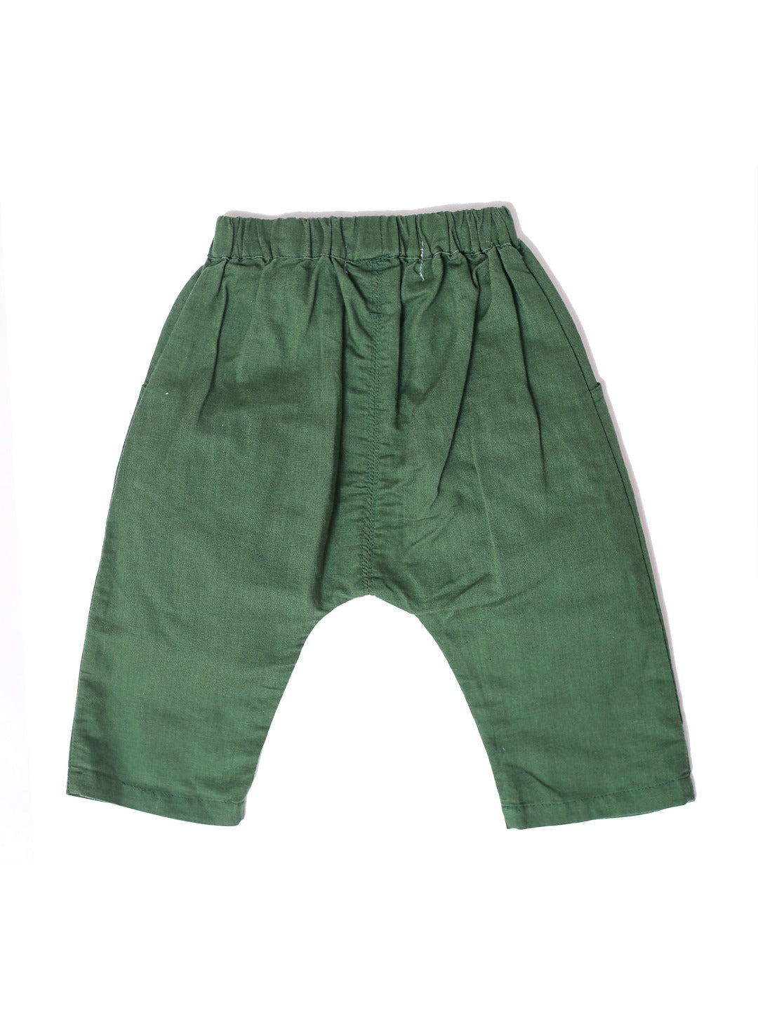 forest green pants with baggy cutting