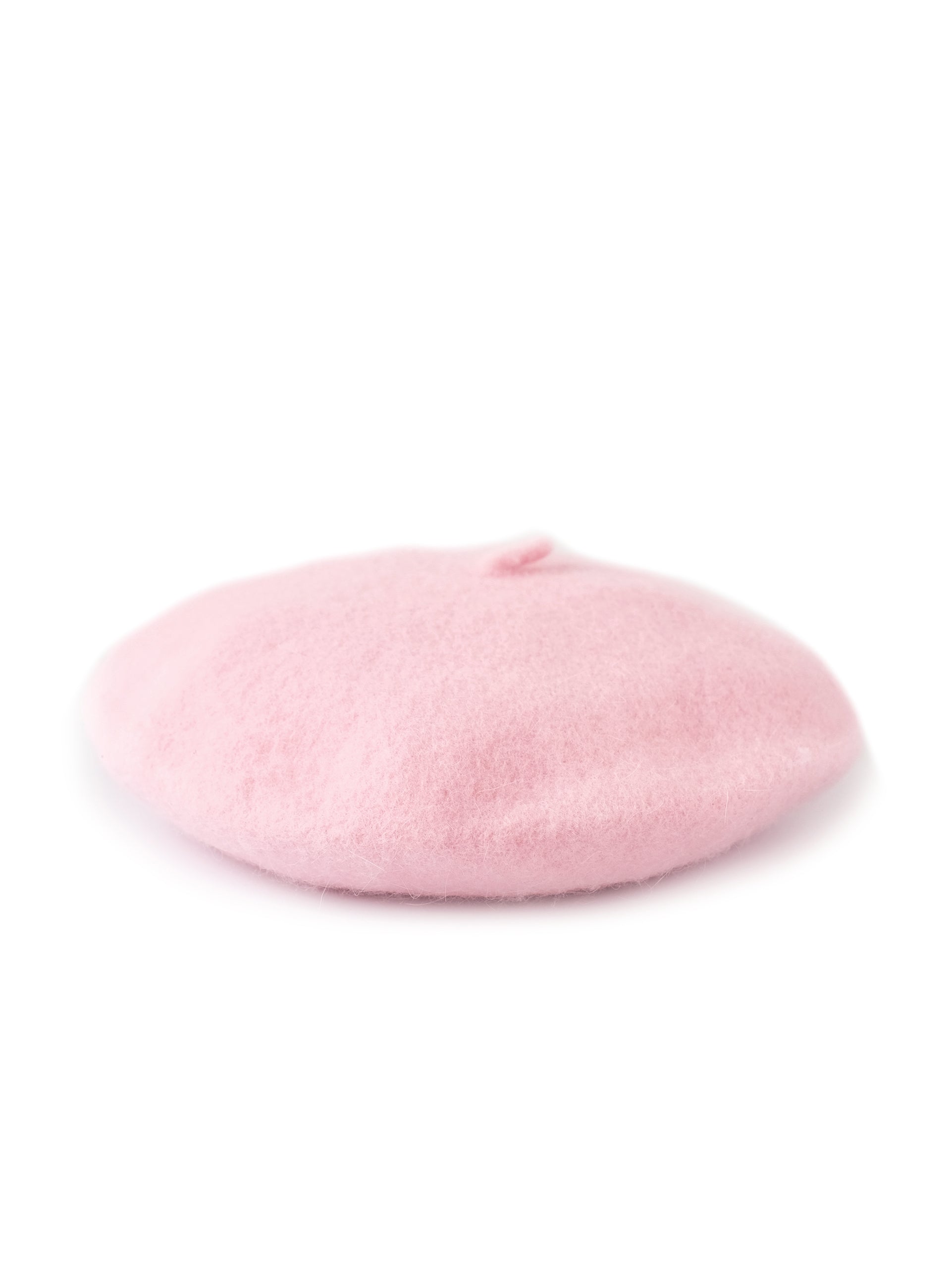 fairy floss pink wool beret