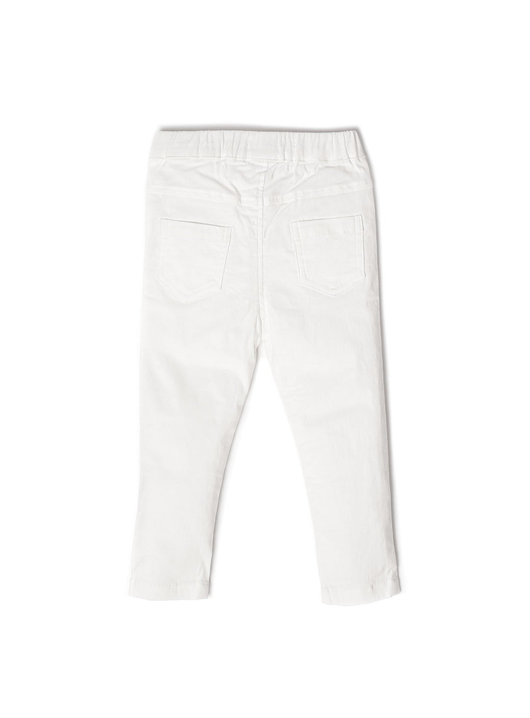 milk white skinny pants