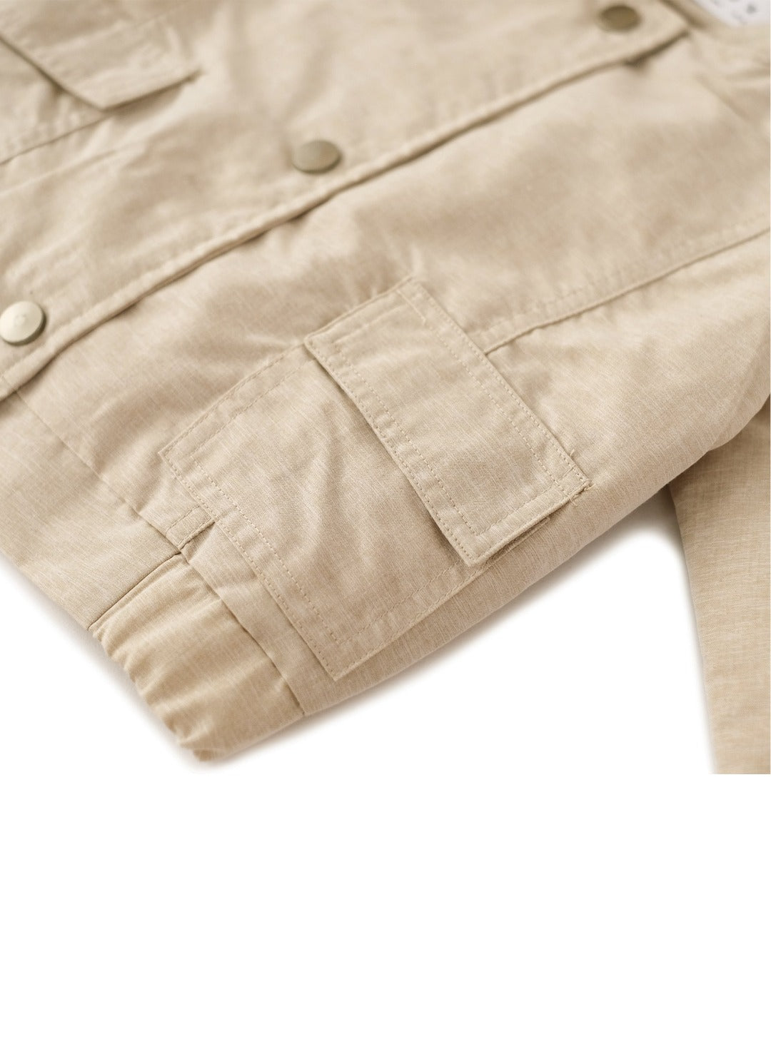 light weight khakis jacket with pockets
