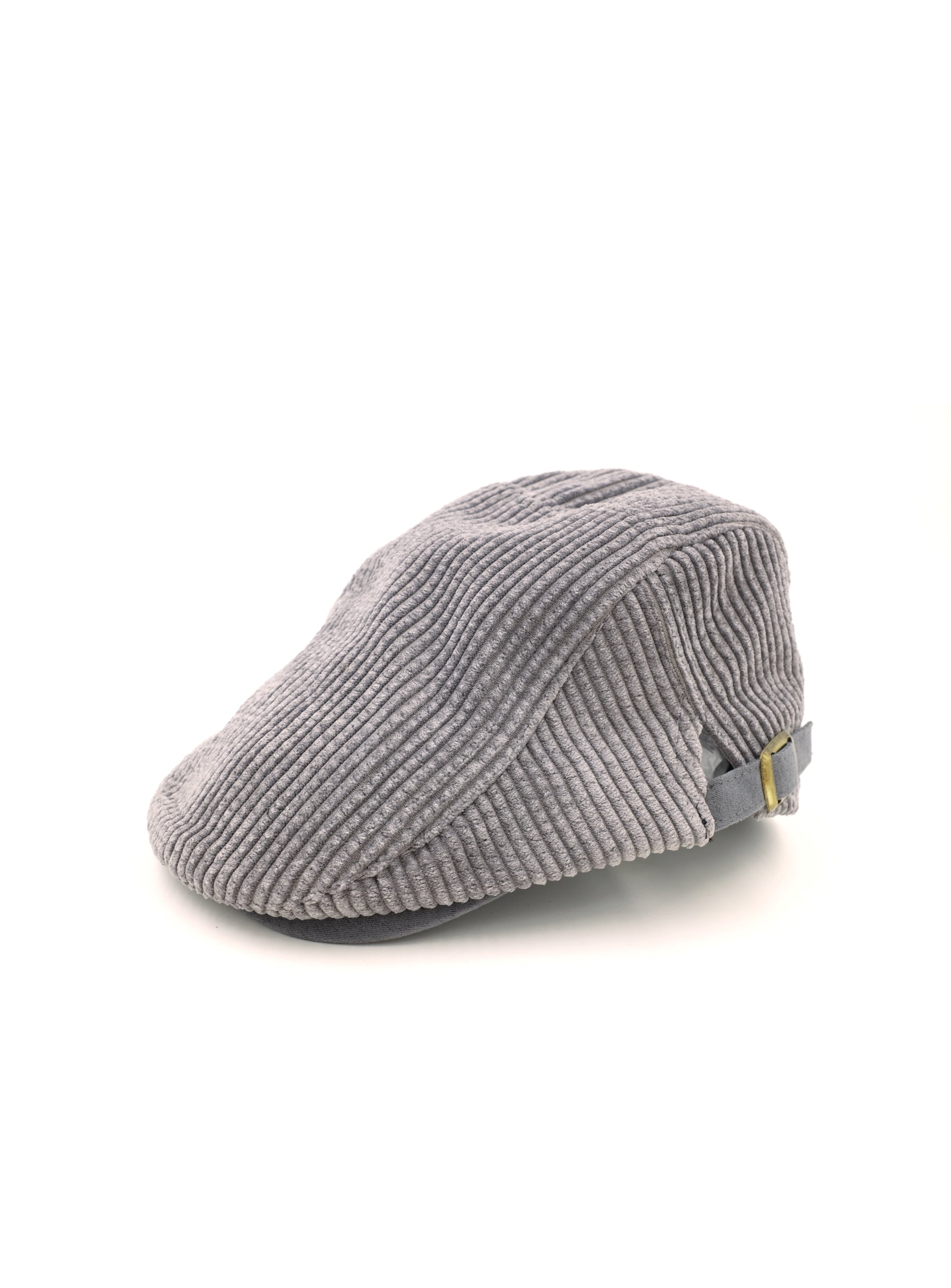 sandstone gray corduroy flat cap