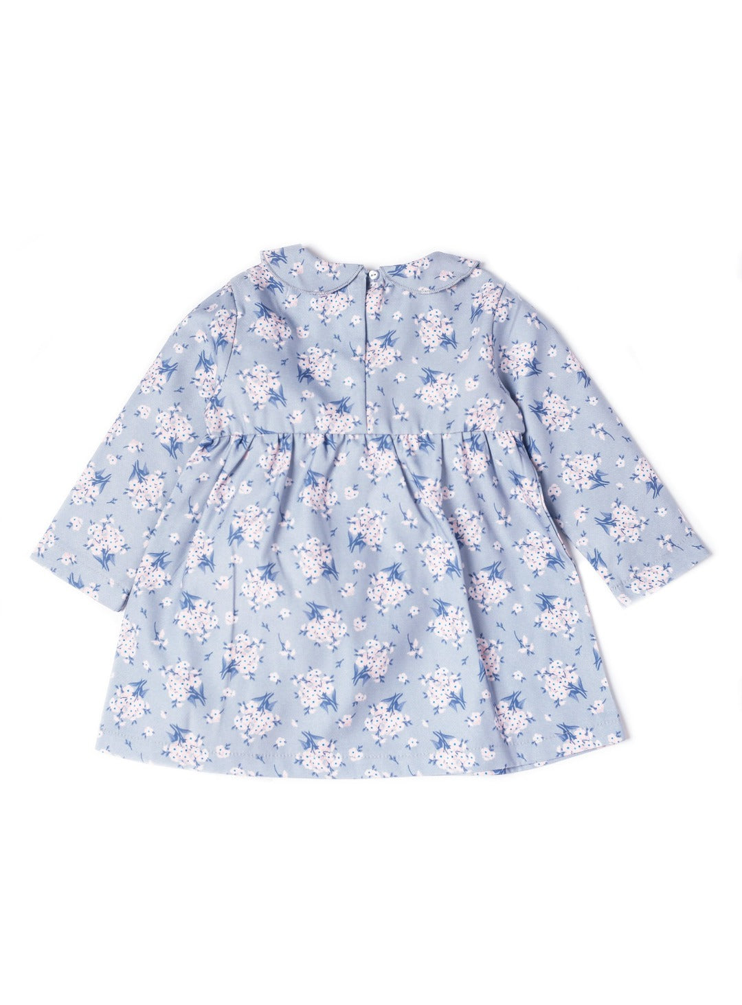 baby blue floral pattern dress