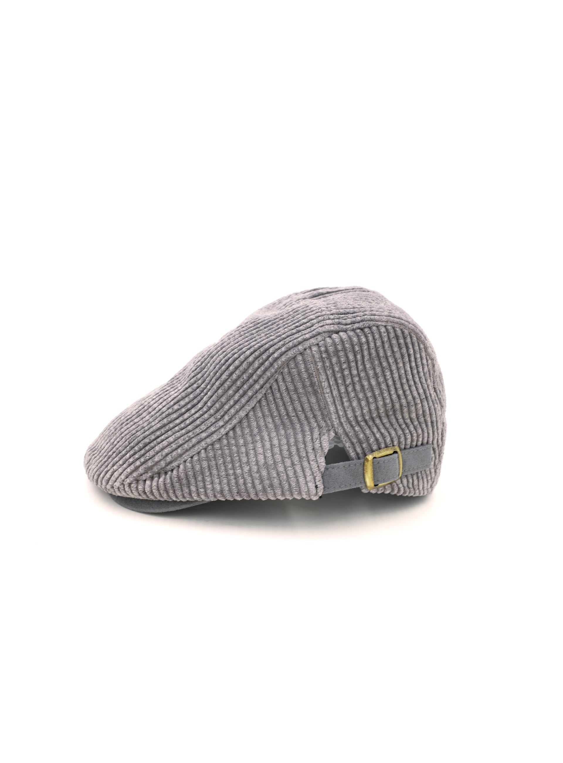 sandstone gray corduroy flat cap