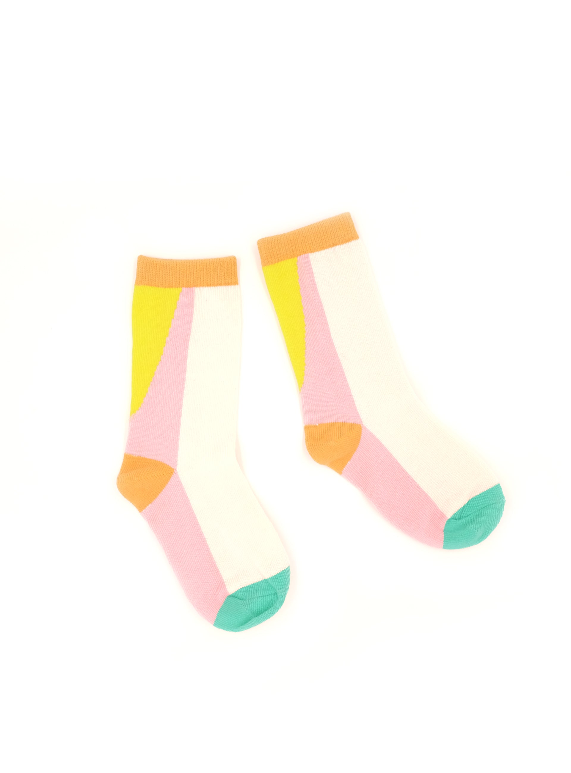 geometric bright pastel socks