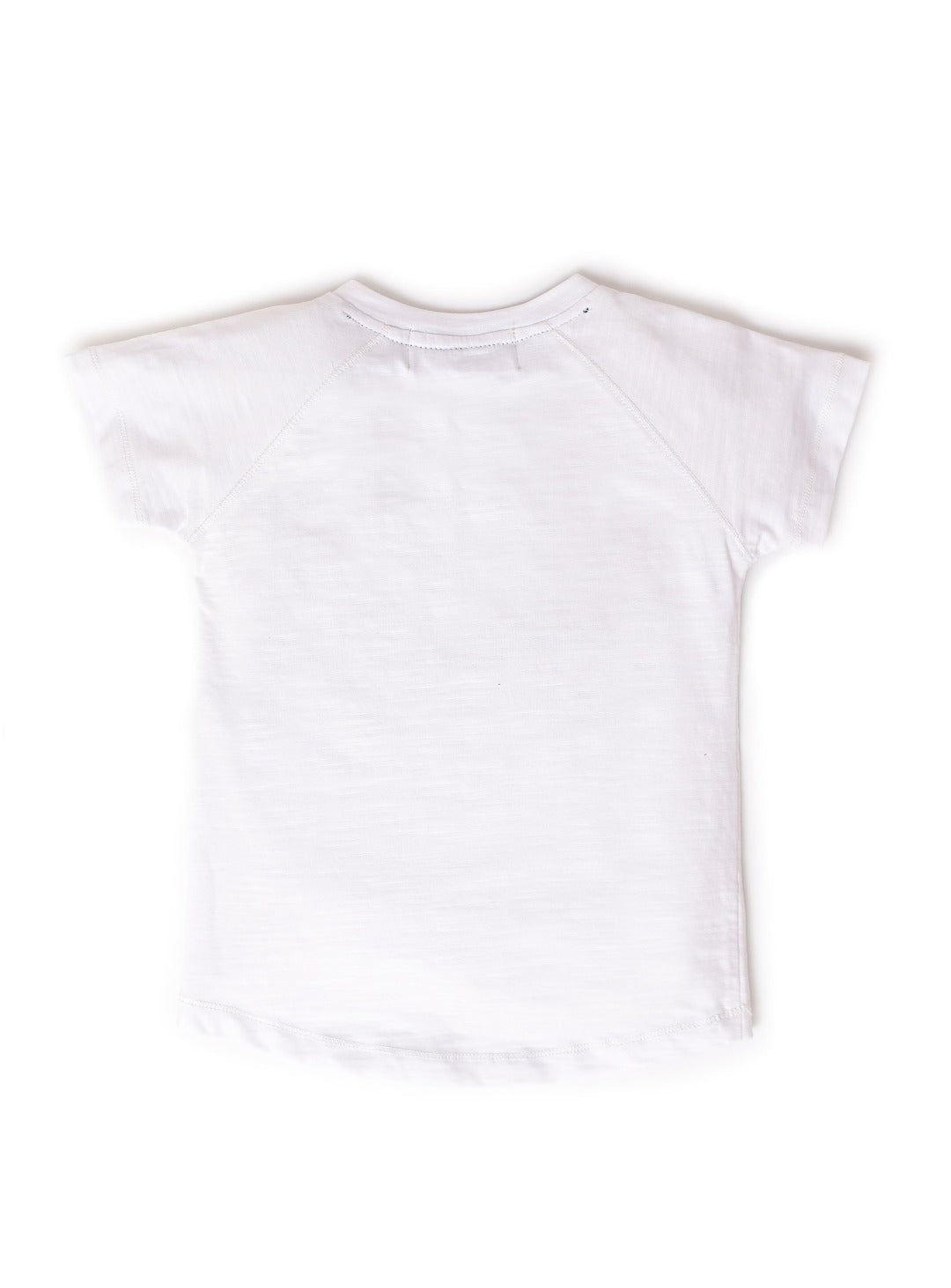 pearl white v-neck t-shirt