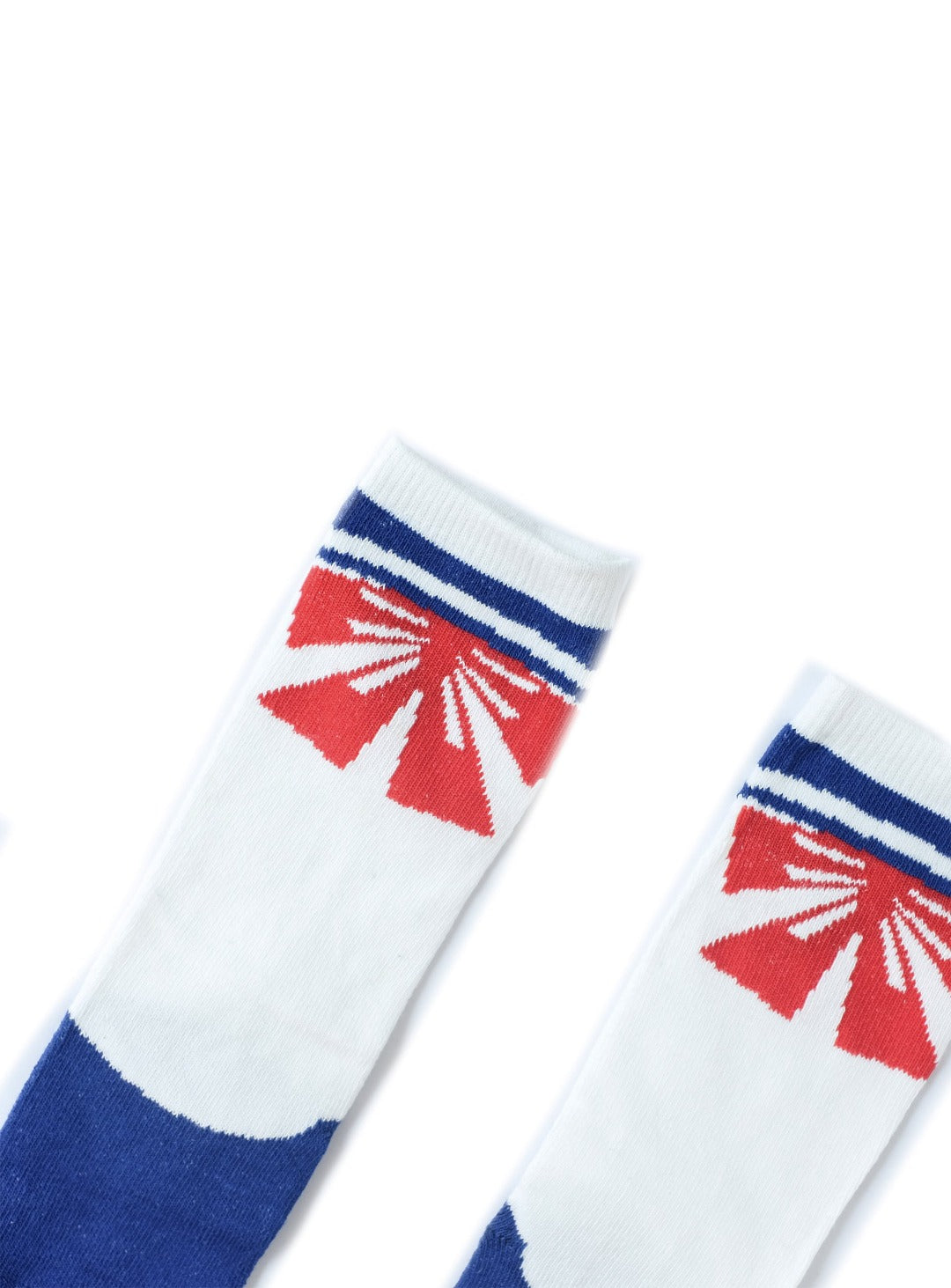 japanese school style pearl white socks with red ribbon