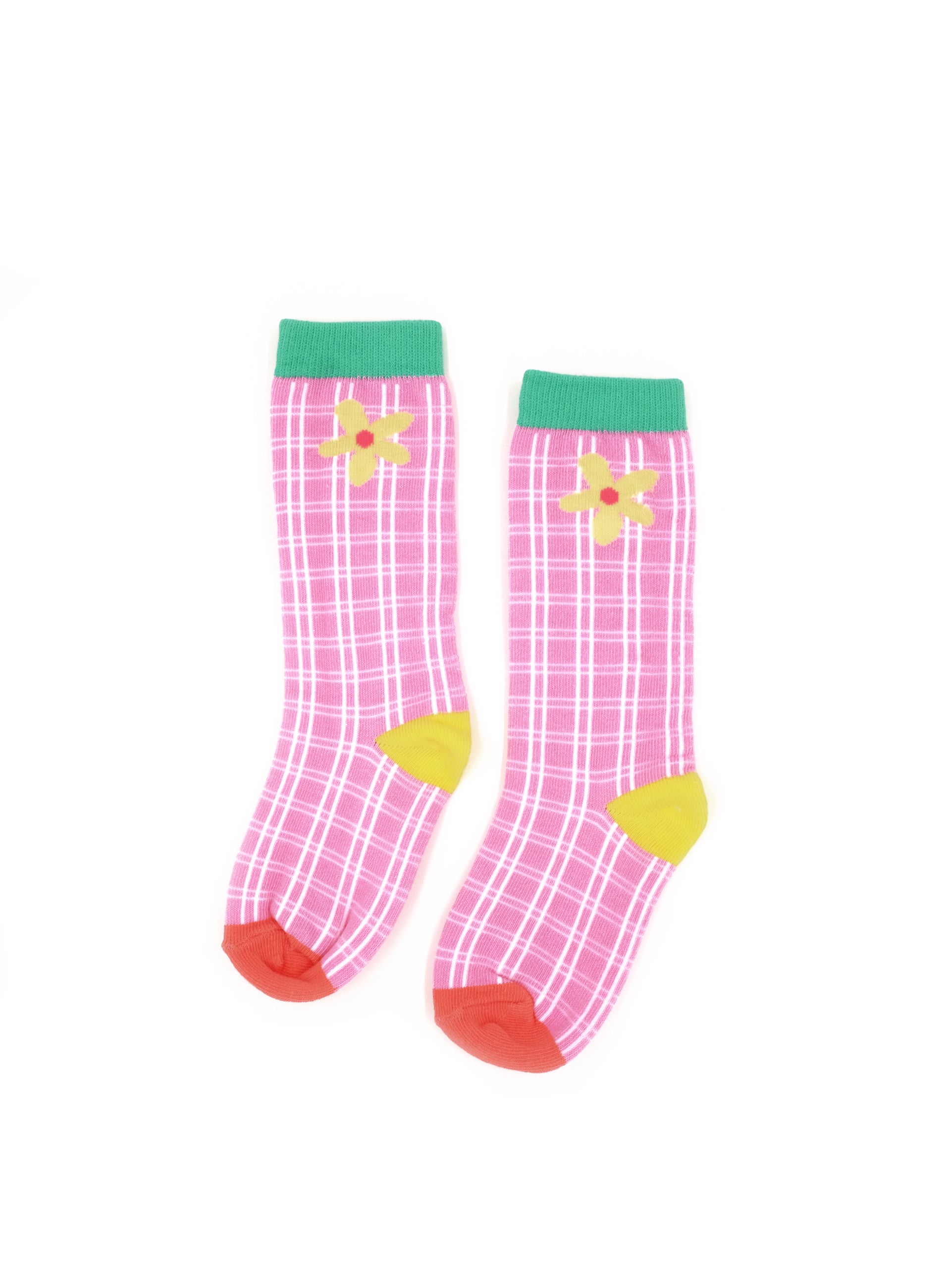 in hot pink we trust pair of socks