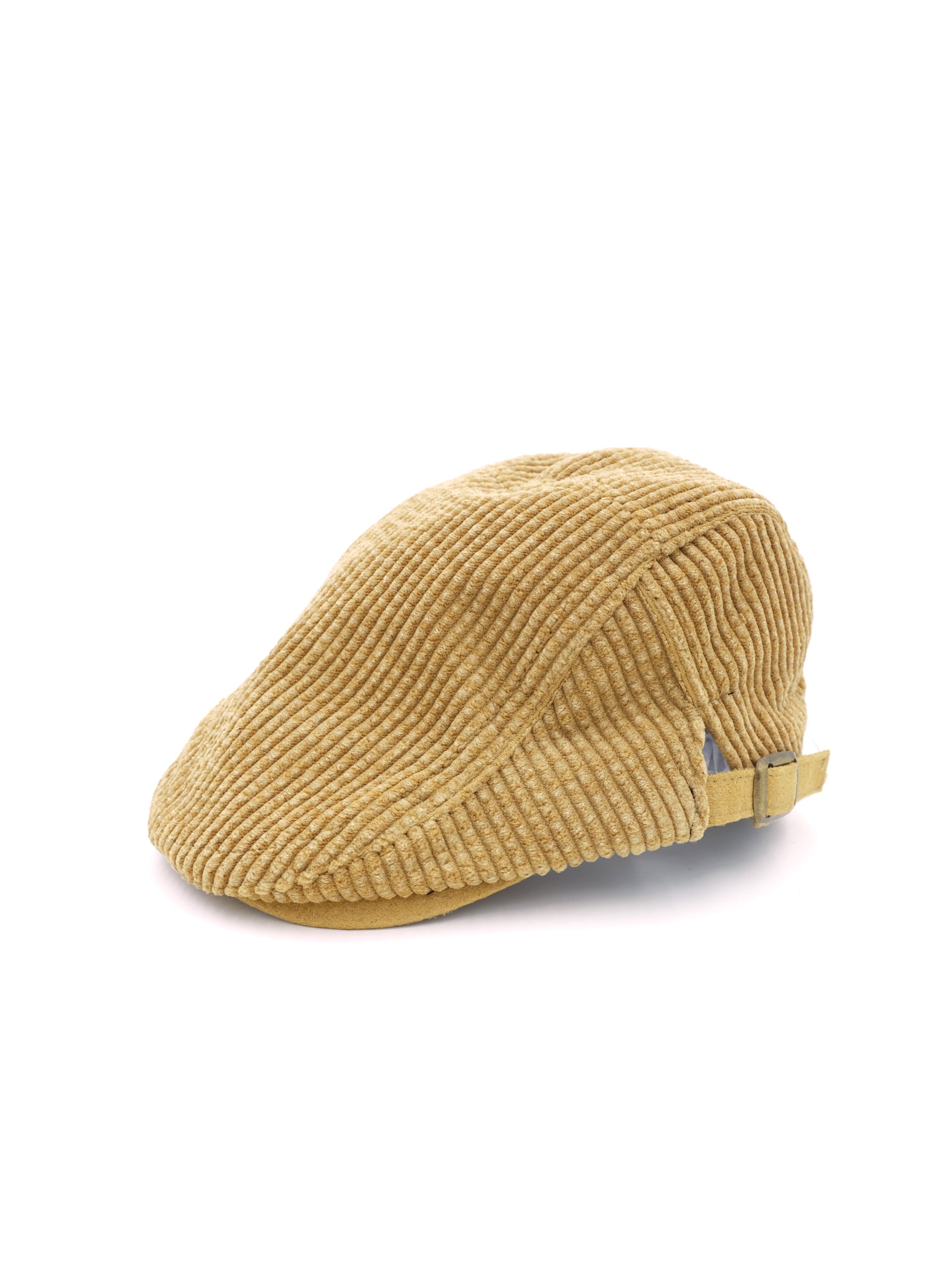 golden oak corduroy flat cap