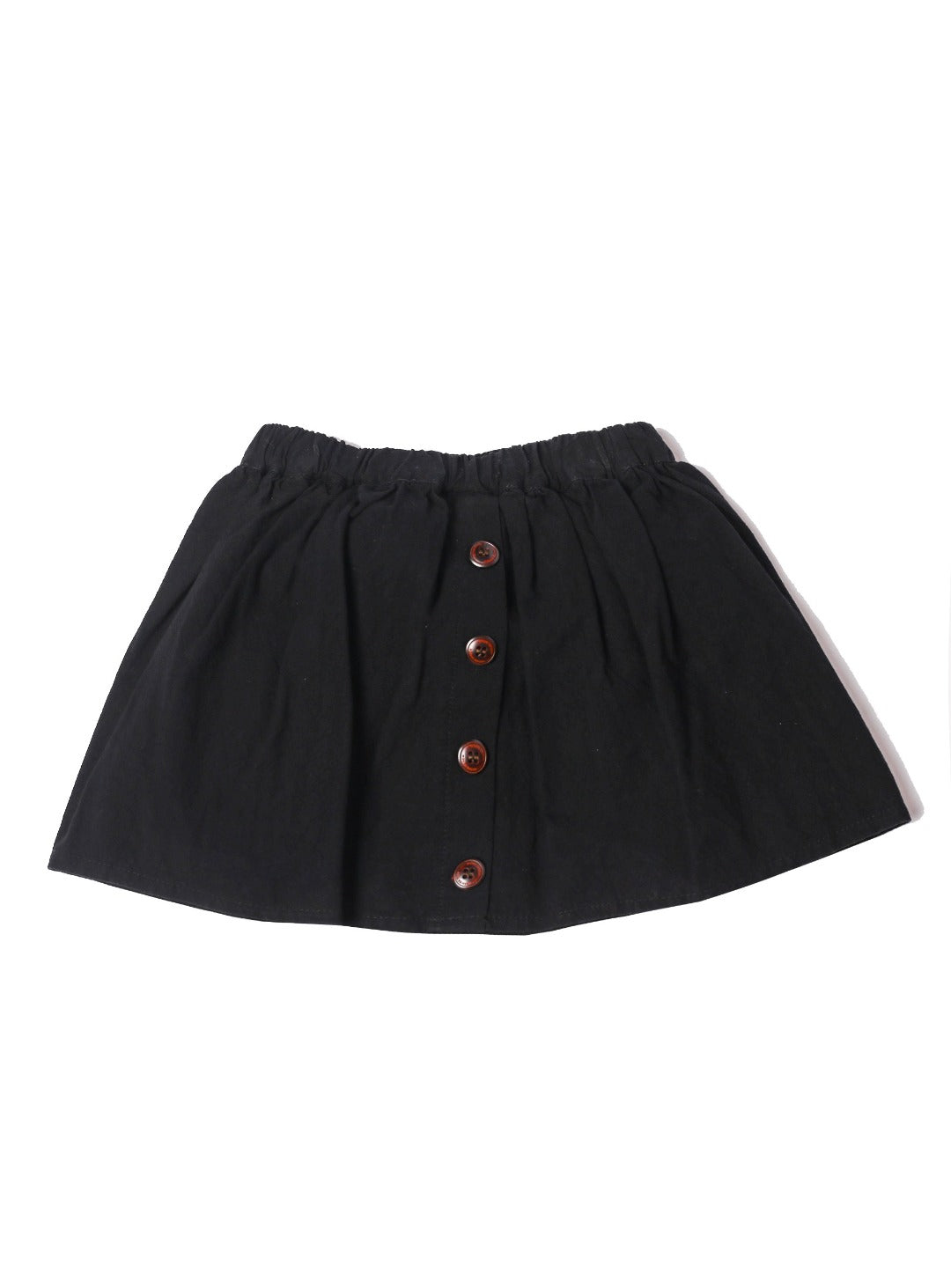 opaque black skater skirt 
