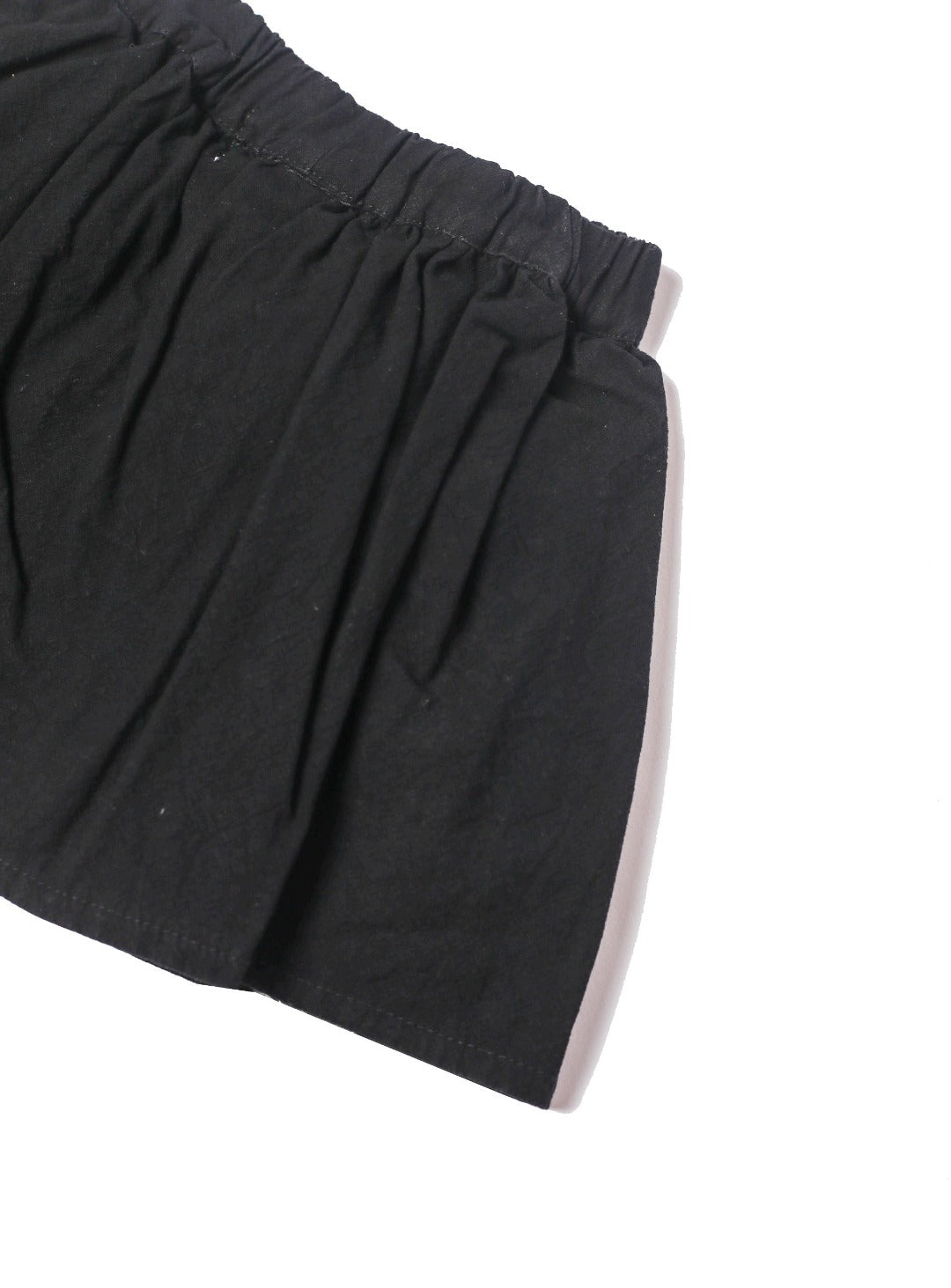 opaque black skater skirt 