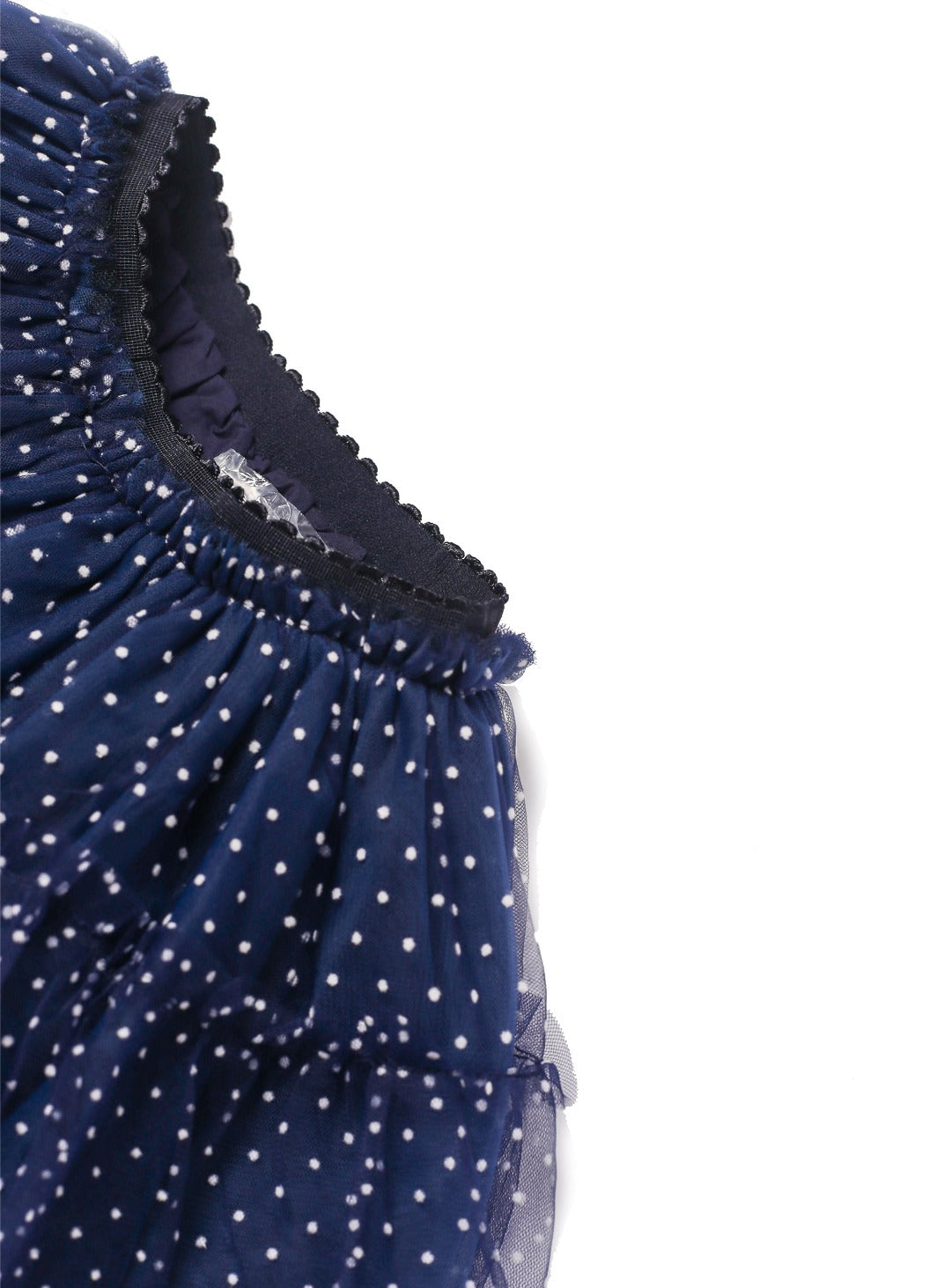royal blue tutu skirt with mini white dot 