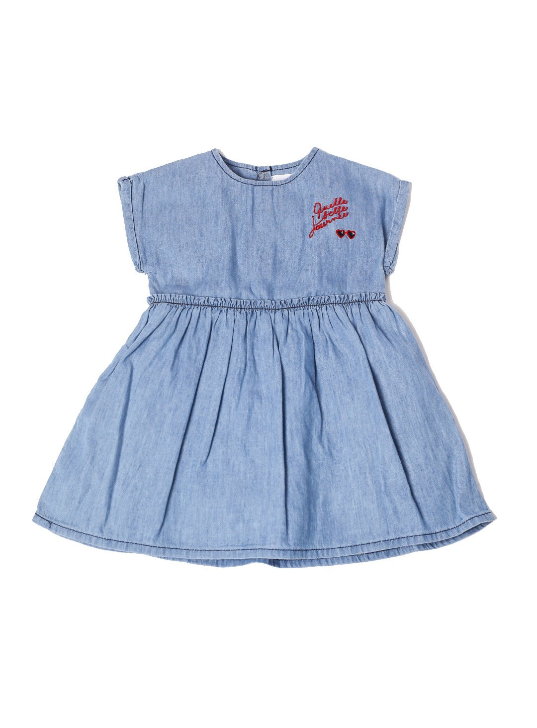 blue denim vintage babydoll dress