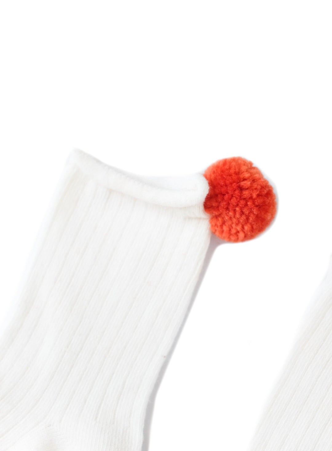 snow white socks with poms
