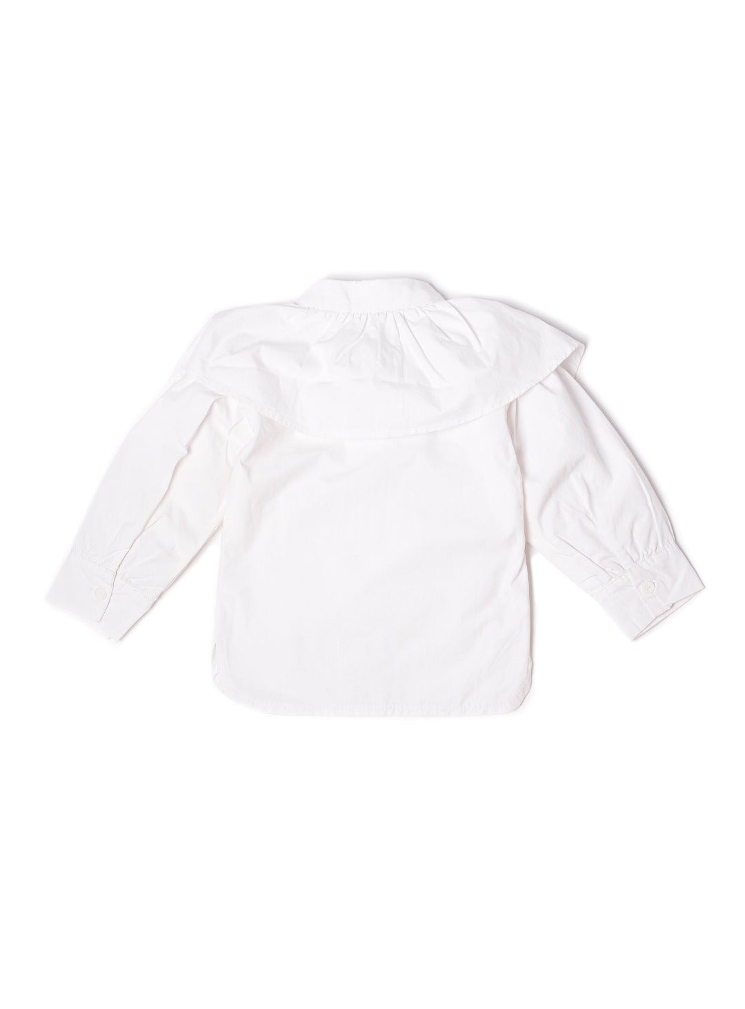 white long sleeve shirt with black bow