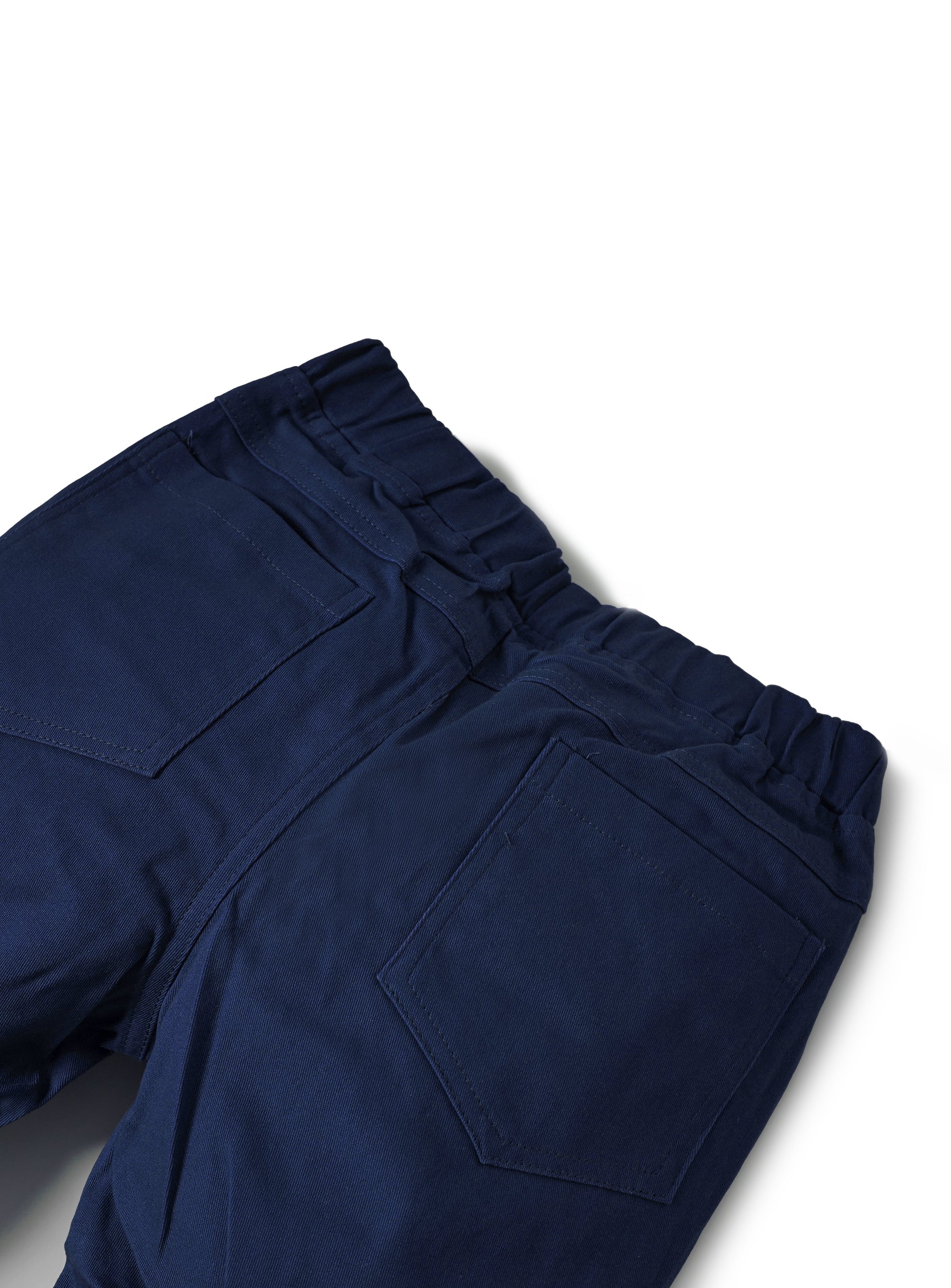 sapphire blue chinos with stretchable waist