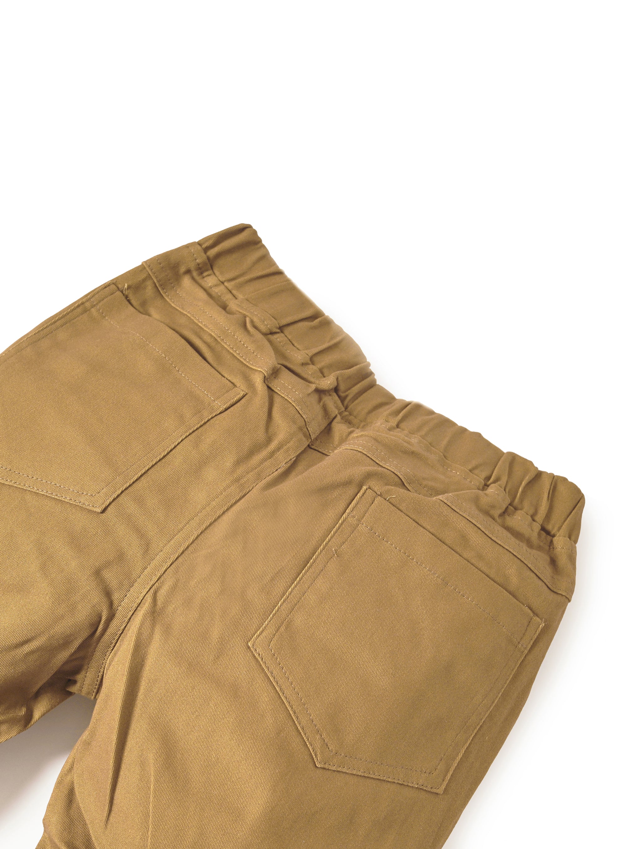 peanut brown chinos with stretchable waist