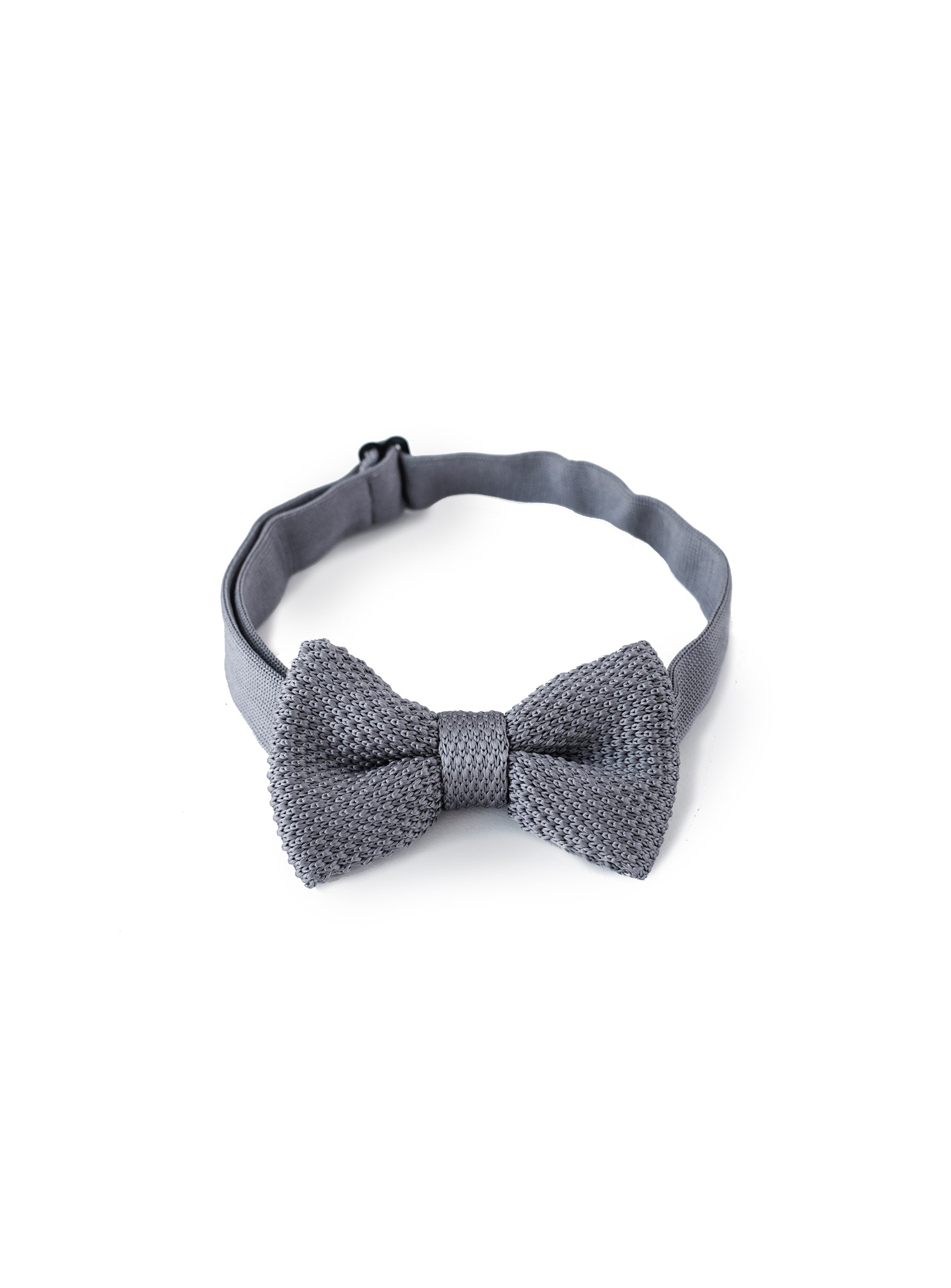 textured shadow gray bowtie