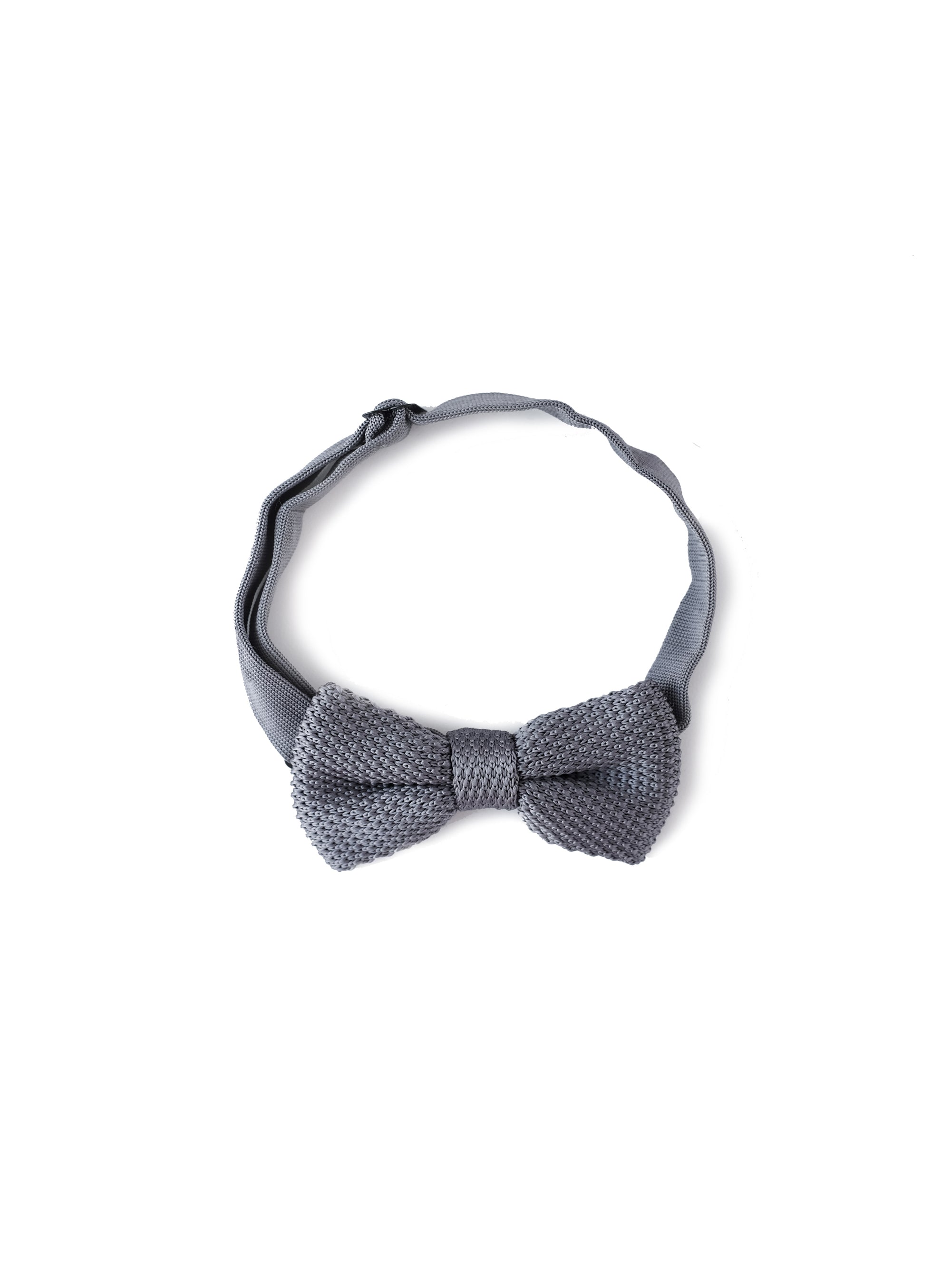 textured shadow gray bowtie