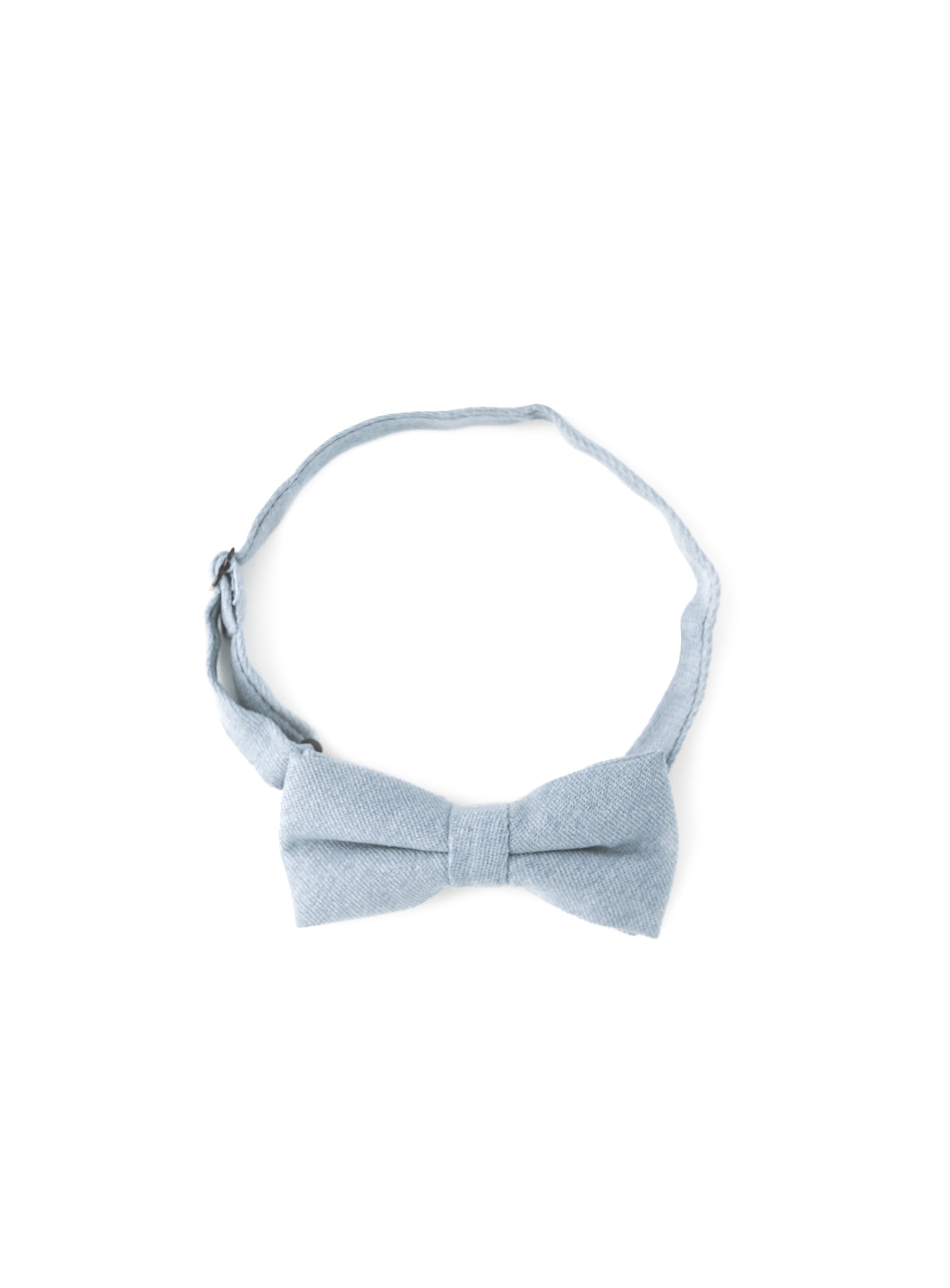 powder blue cotton bowtie