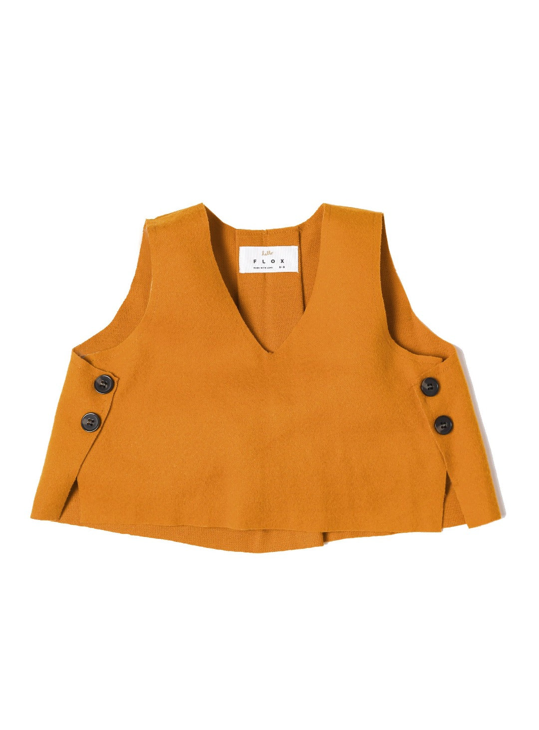loose cut marmalade orange vest