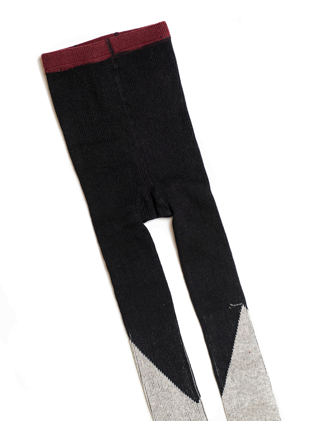 opaque black / cloudy gray legging