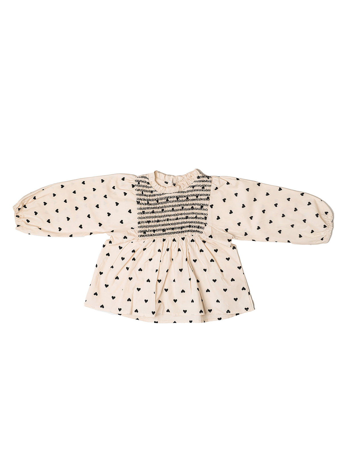 modest khakis baggy top with petite heart detail