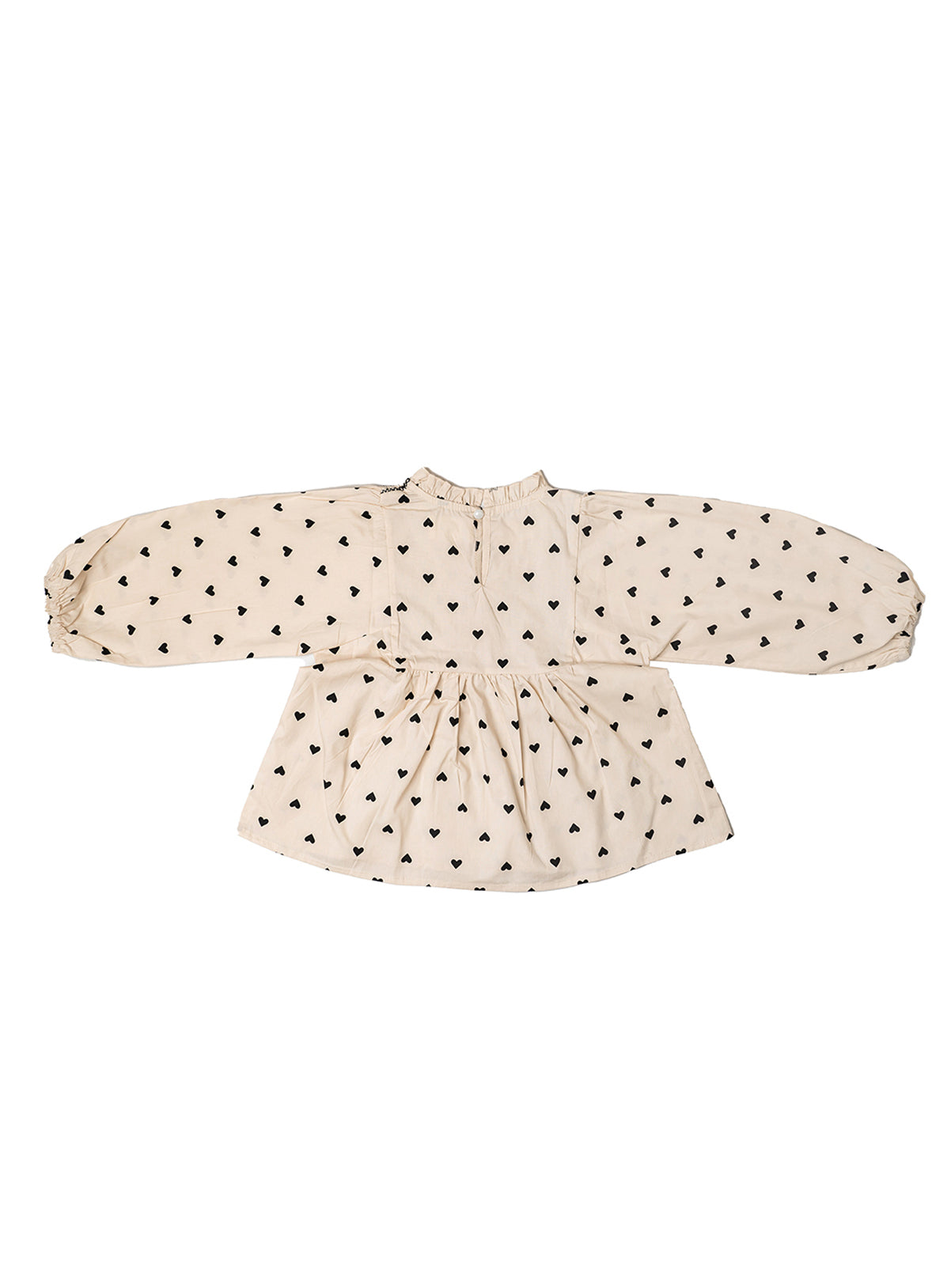 modest khakis baggy top with petite heart detail