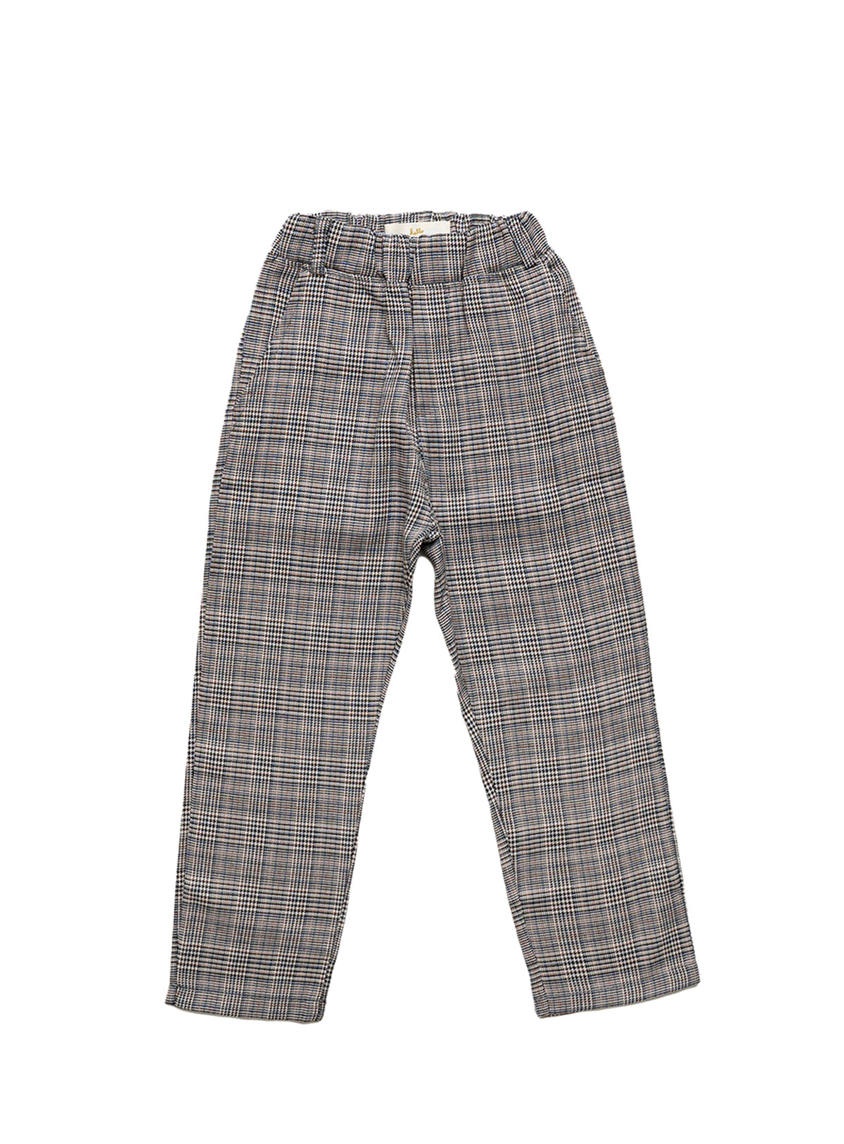 english checkered long pants