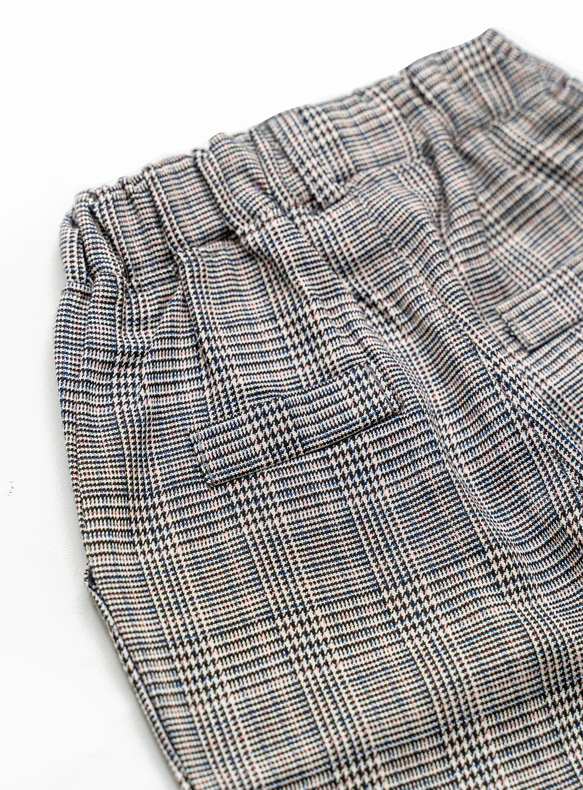 english checkered long pants