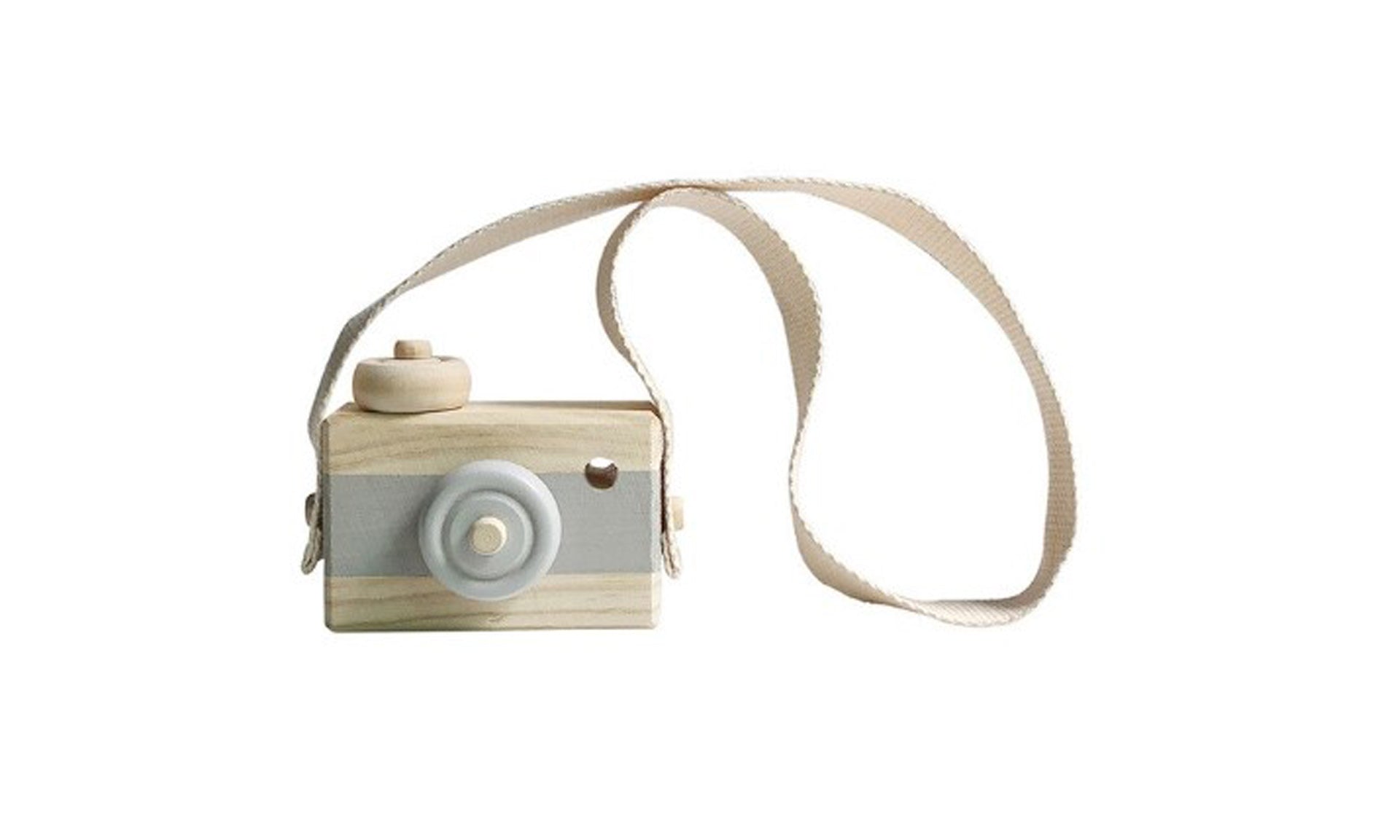 wooden camera toy - cloudy gray
