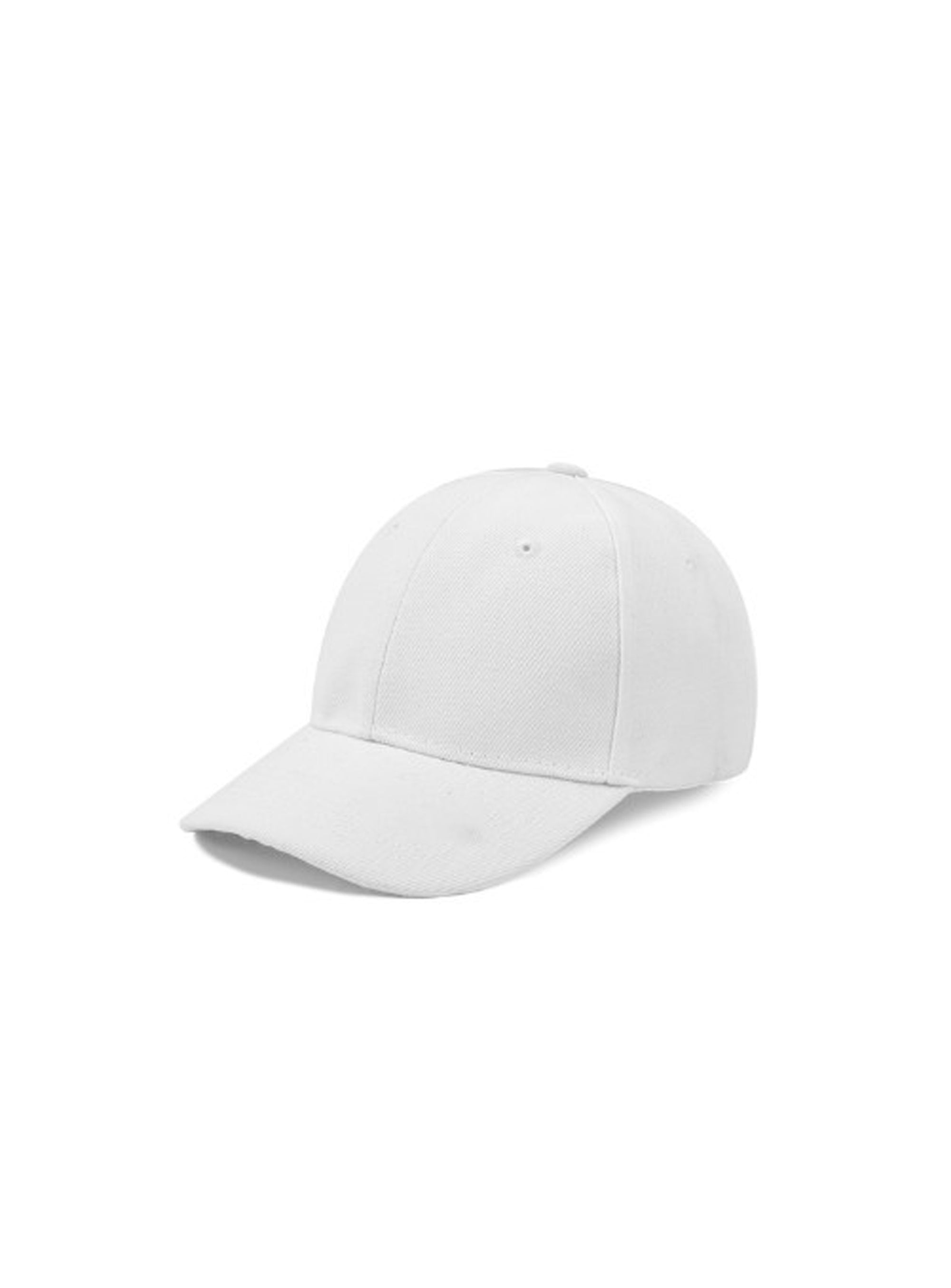 pearl white cap with adjustable strap