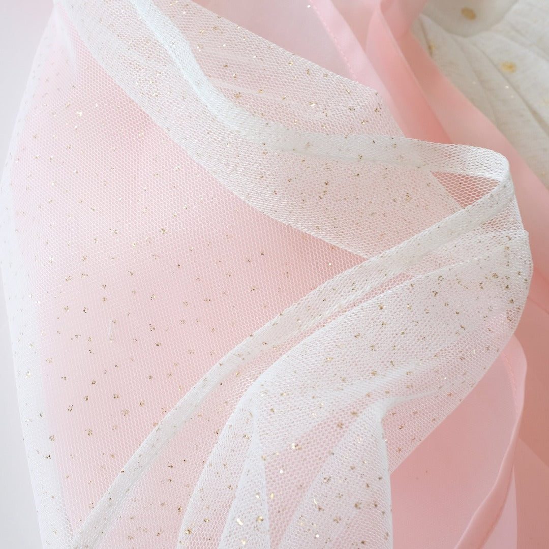 sparkly white cape
