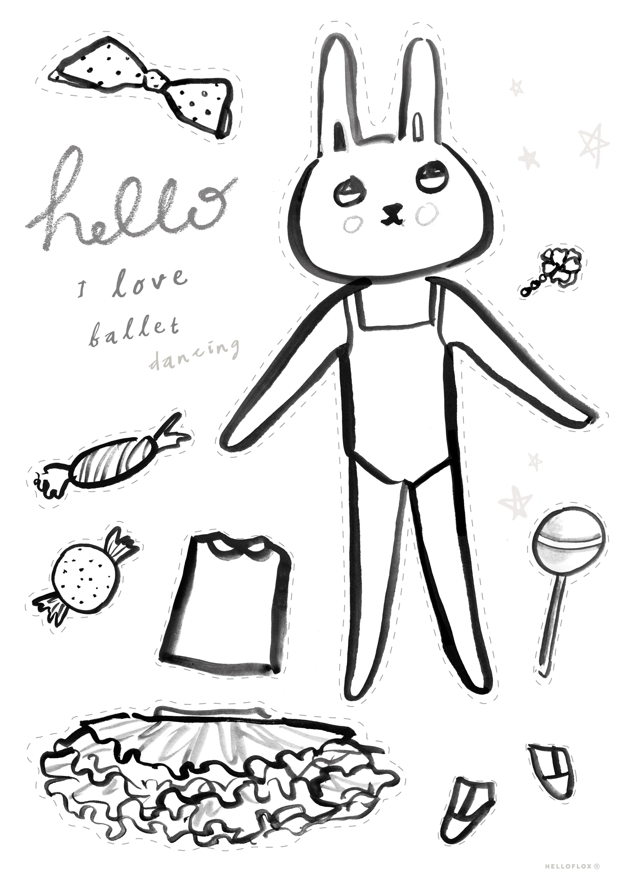 lulu printable paper doll